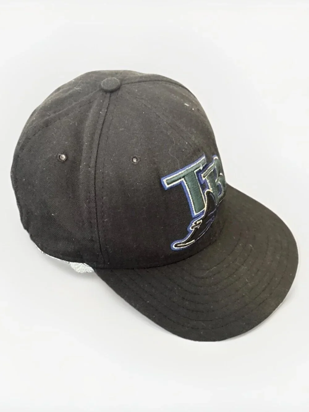 Vintage Tampa Bay Devil Rays New Era Strapback Cap Hat OSFA MLB Made In USA